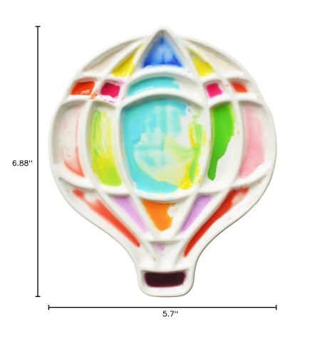 Bower Bird Porcelain Watercolor Palette Balloon Artist Professional Ceramic Palette