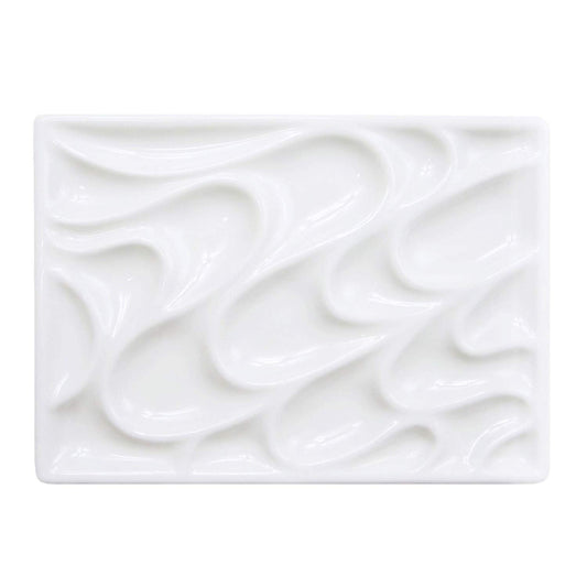 Bower Bird Porcelain Watercolor Palette Wave Artist Level Professional Ceramic Palette fine Ceramics