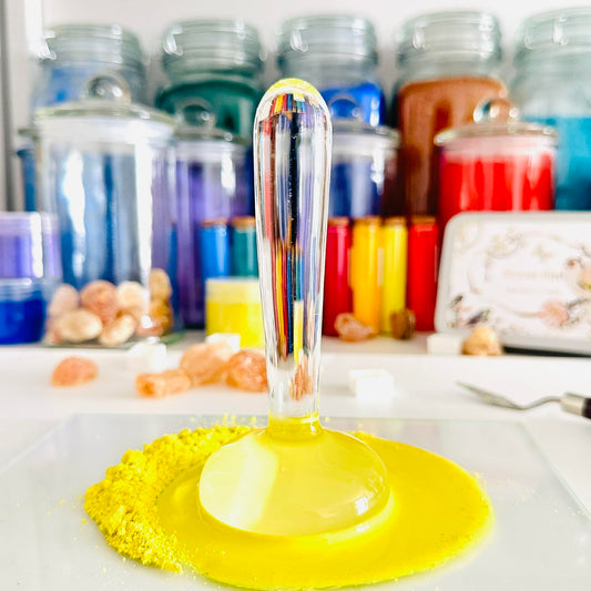 Glass Muller Flat Bottom Mineral Pigment Grinding Pestle, Suitable for DIY Oil Painting, Watercolor,Tempera, Artist's Paint Grinding